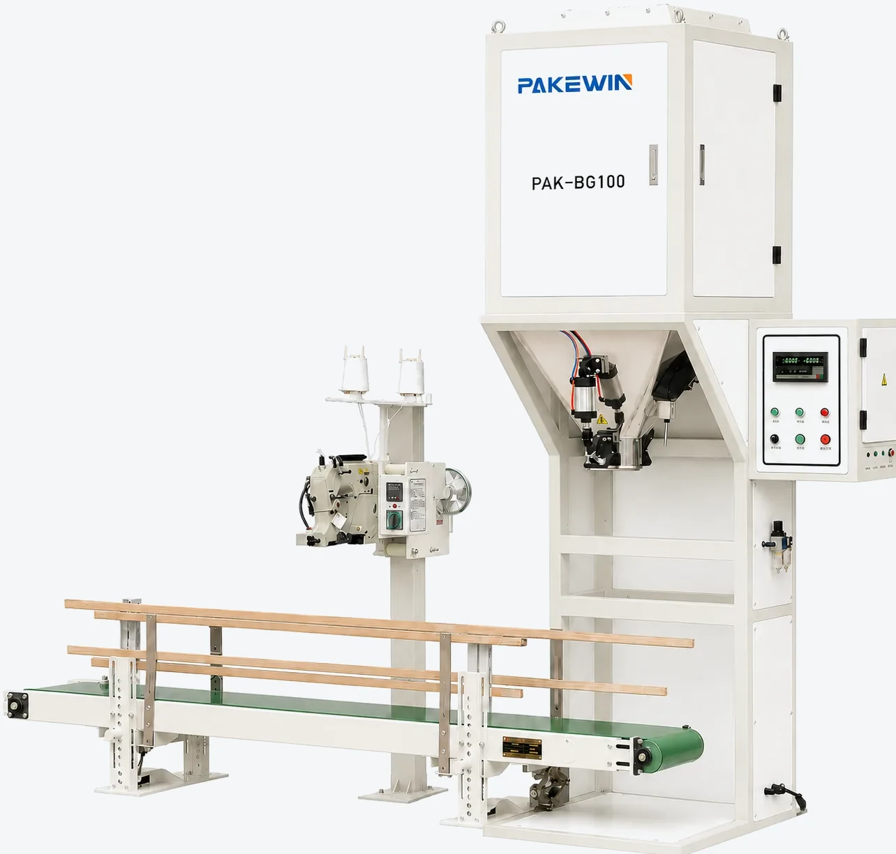 PAK-BG100 heavy bag packing machine for 25 to 100 kg grain feed and bulk material bags