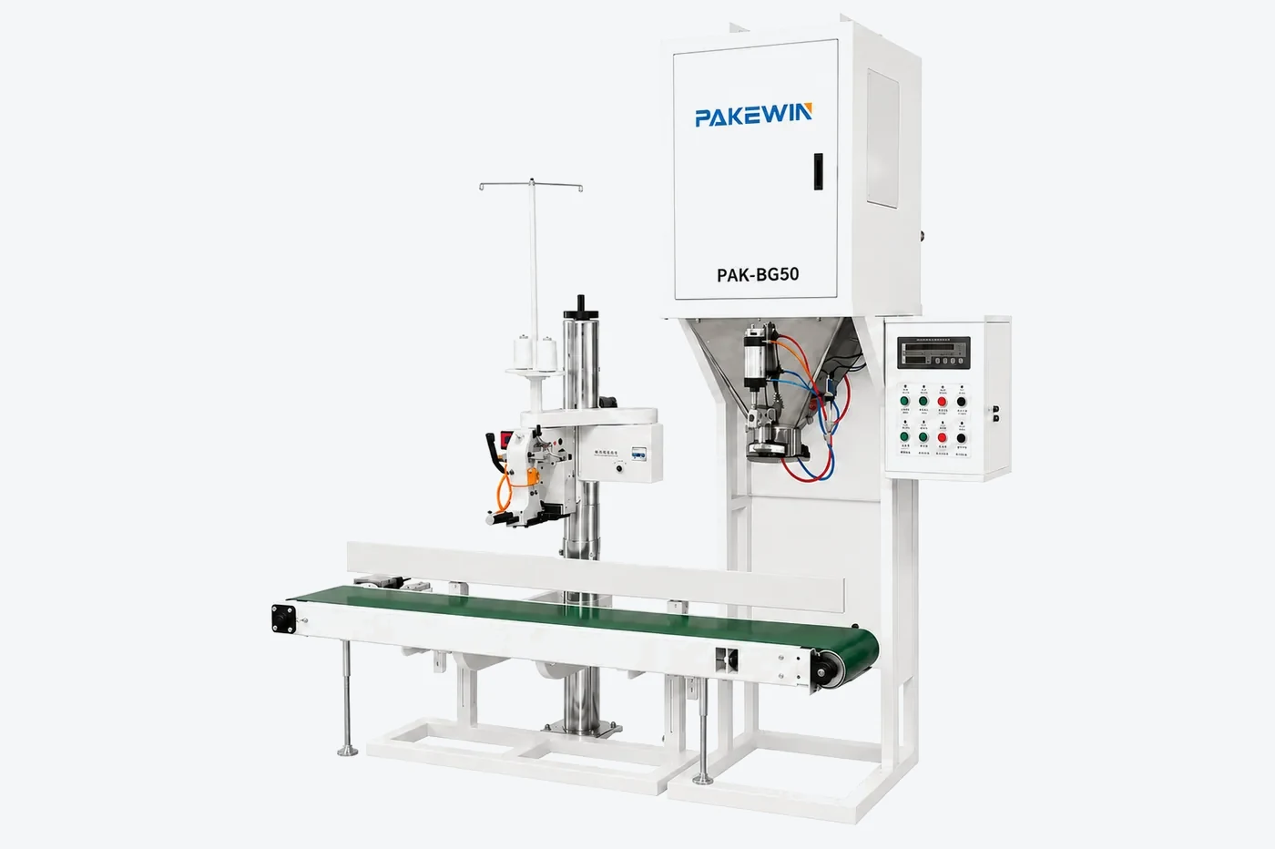 PAK-BG50 semi-automatic granular packing machine for 5 to 50 kg rice grain and seed bags