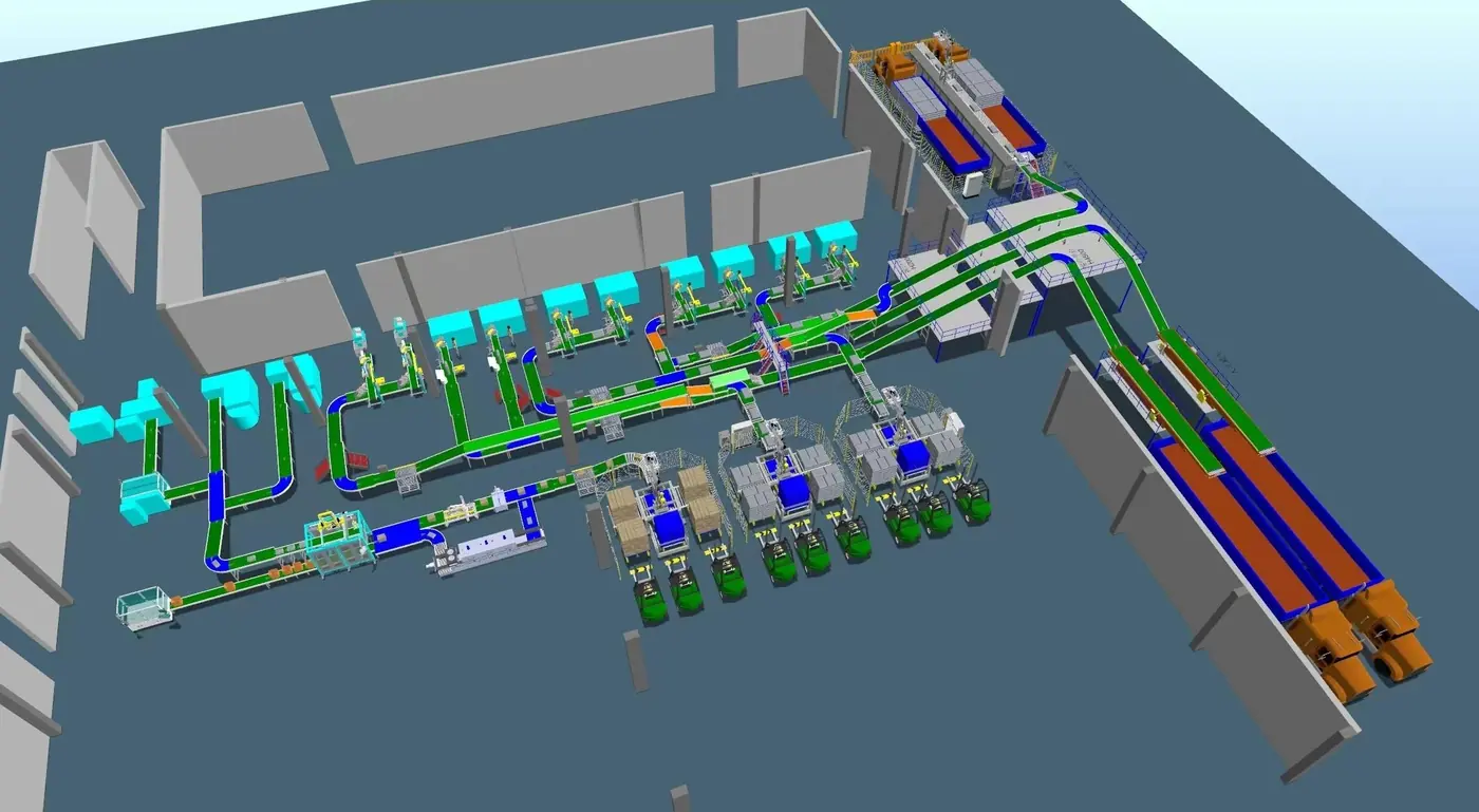 Auto packing, conveying and loading system